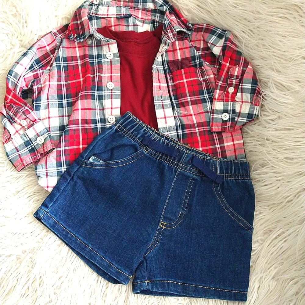 Garanimals & Baby Gap 3 Set Two Shirts and Shorts